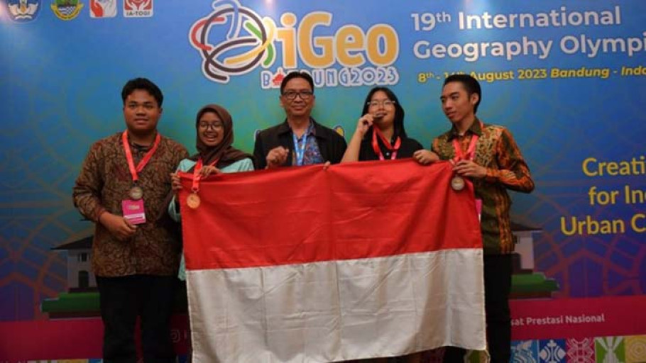 Jadi Tuan Rumah iGeo 2023, Indonesia Sukses Boyong Empat Medali