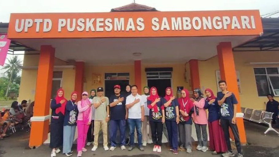 Puskesmas Sambongpari Gelar Senam Bersama Anggota KPPS